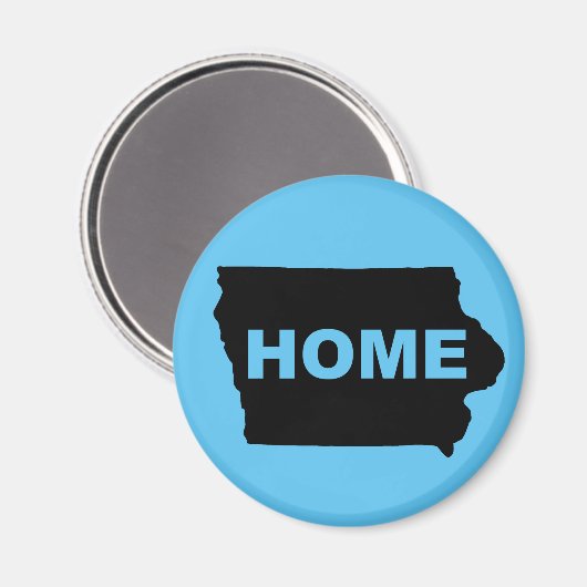 Iowa Home weg van State Fridge Magnet (Voorkant / Achterkant)