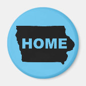 Iowa Home weg van State Fridge Magnet (Voorkant)