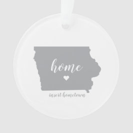 Iowa Hometown Personalized Ornament