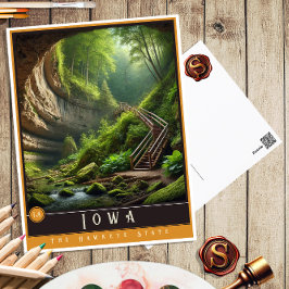 Iowa | hyperrealistisch Briefkaart