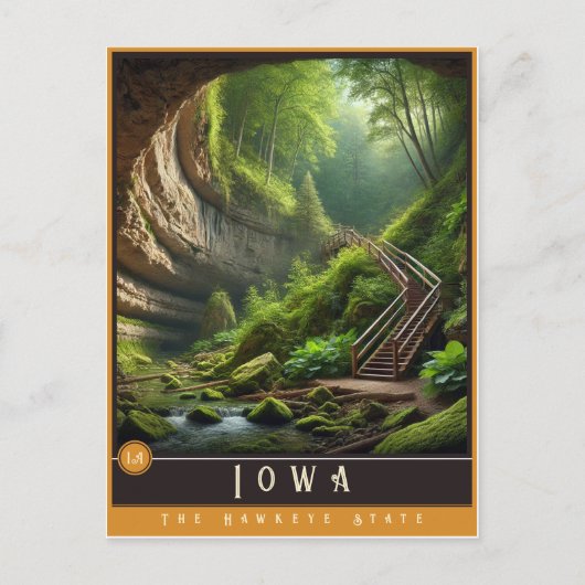 Iowa | hyperrealistisch Briefkaart (Voorkant)