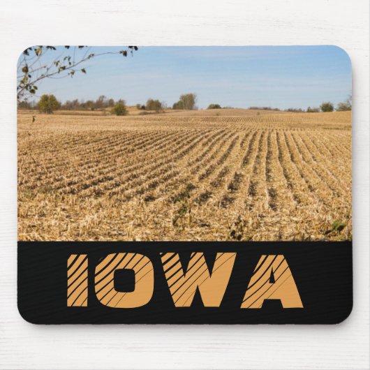 IOWA Iowa Cornfield Panorama Mousepad Muismat (Voorkant)