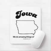 IOWA - "IOWA STATE MOTTO" T-shirts en tandwielen Muismat (Met muis)