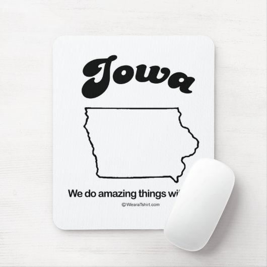 IOWA - "IOWA STATE MOTTO" T-shirts en tandwielen Muismat (Met muis)