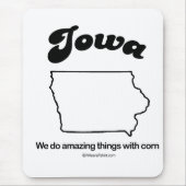 IOWA - "IOWA STATE MOTTO" T-shirts en tandwielen Muismat (Voorkant)