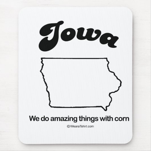 IOWA - "IOWA STATE MOTTO" T-shirts en tandwielen Muismat (Voorkant)