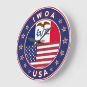 Iowa, Iowa sticker, tas, klok (Hoek)