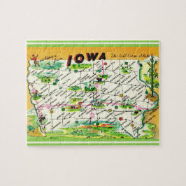 Iowa kaart puzzel