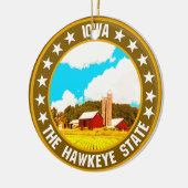 Iowa Keramisch Ornament (Links)