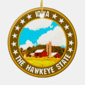 Iowa Keramisch Ornament (Achterkant)