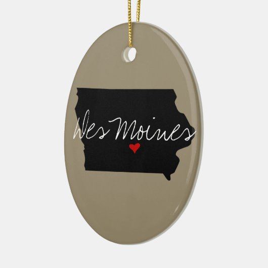 Iowa Keramisch Ornament (Links)