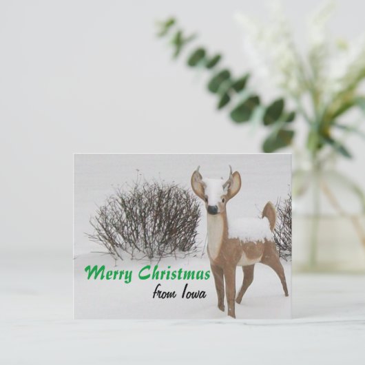 Iowa Kerst Feestdagenkaart (Staand voorkant)