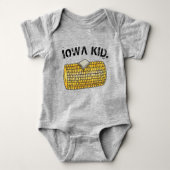 IOWA KIND Yellow Buttered Corn op de krab Romper (Voorkant)