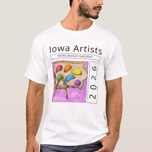 Iowa Kunstenaar T-shirt (Voorkant)