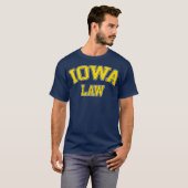Iowa Law Iowa Bar Afstuderen Gift Lawyer College T-shirt (Voorkant volledig)