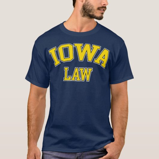 Iowa Law Iowa Bar Afstuderen Gift Lawyer College T-shirt (Voorkant)