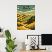 Iowa Loess Hills V02 Poster (Thuiskantoor)