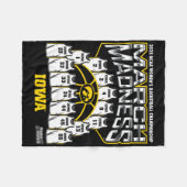 Iowa March Madness 2025 Women's Sketll Nil  Fleece Deken (Voorkant (Horizontaal))