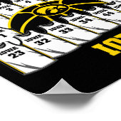 Iowa March Madness 2025 Women's Sketll Nil  Poster (Hoek)