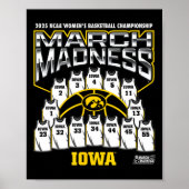 Iowa March Madness 2025 Women's Sketll Nil  Poster (Voorkant)