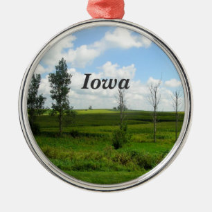 Iowa Metalen Ornament