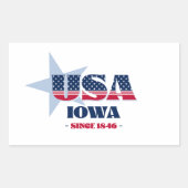 Iowa Mijn thuisstaat Sticker (Voorkant)
