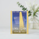  Iowa Monument National Travel Briefkaart (Staand voorkant)