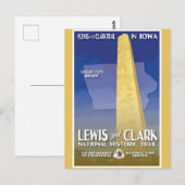  Iowa Monument National Travel Briefkaart (Voorkant / Achterkant)