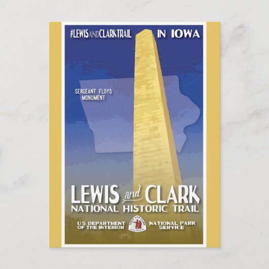  Iowa Monument National Travel Briefkaart (Voorkant)