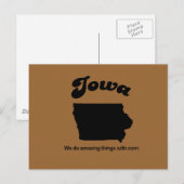 Iowa Motto - We doen geweldige dingen Briefkaart (Voorkant / Achterkant)
