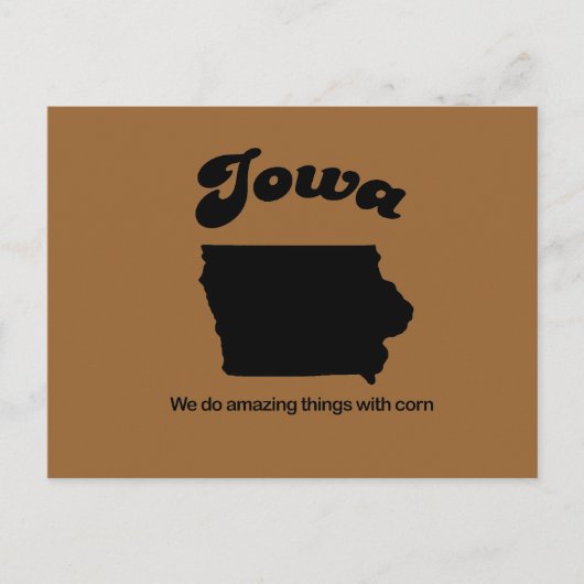 Iowa Motto - We doen geweldige dingen Briefkaart (Voorkant)