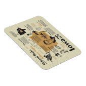 Iowa Nationale Parken Kaart Magneet (Rechterzijde)