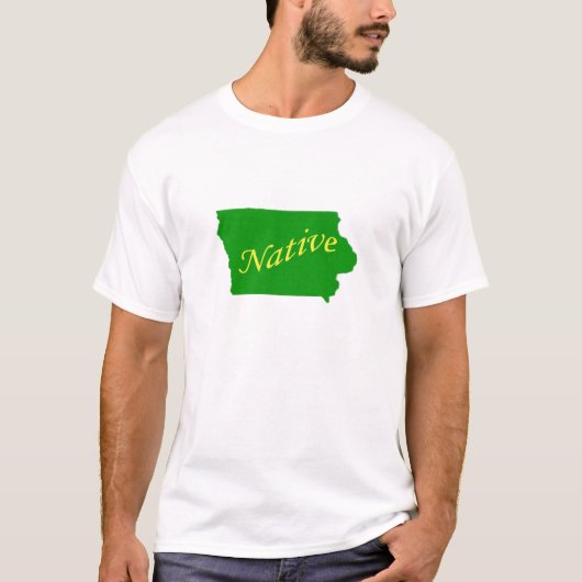 Iowa Native Green T-shirt (Voorkant)