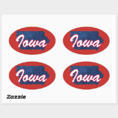 Iowa Ovale Sticker (Vel)