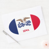 Iowa Ovale Sticker (Envelop)