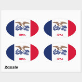 Iowa Ovale Sticker (Vel)