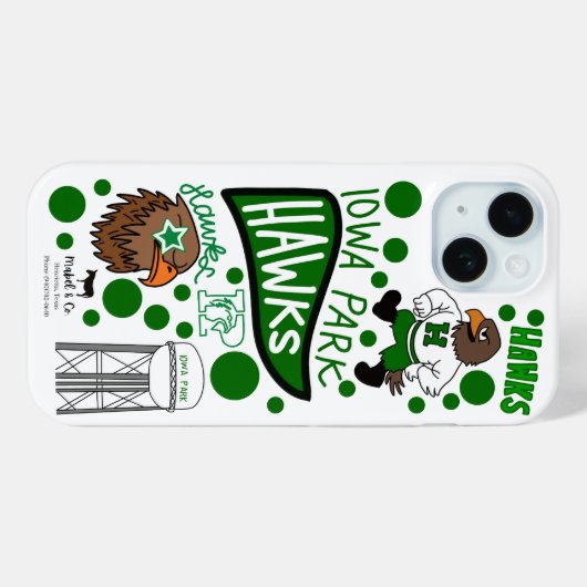 Iowa Park Case-Mate iPhone Case (Achterkant (horizontaal))