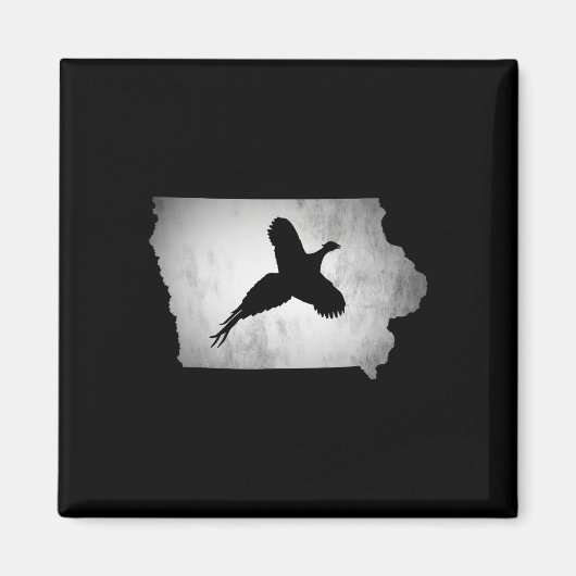 Iowa Pheasant Hunting Magneet (Voorkant)