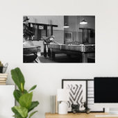 Iowa Pool Hall, 1940 Poster (Thuiskantoor)