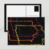 iowa pride blur briefkaart (Voorkant / Achterkant)