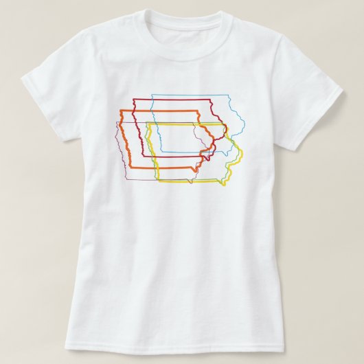 iowa pride blur t-shirt (Design voorkant)