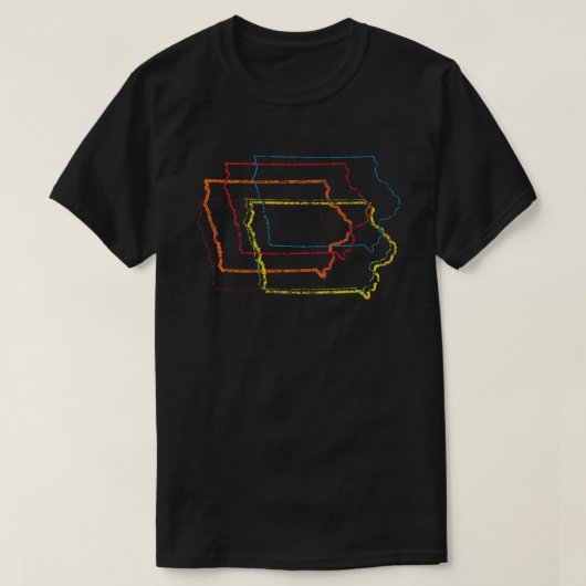 iowa pride blur t-shirt (Design voorkant)