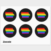 IOWA PRIDE - png.nl Ronde Sticker (Vel)