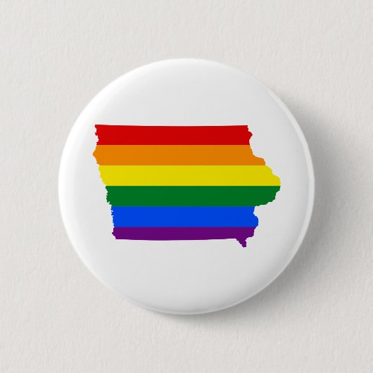 Iowa Pride Ronde Button 5,7 Cm (Voorkant)