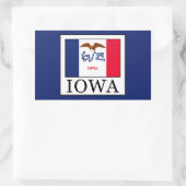 Iowa Rechthoekige Sticker (Tas)