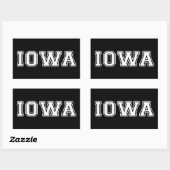 Iowa Rechthoekige Sticker (Vel)
