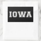 Iowa Rechthoekige Sticker (Tas)