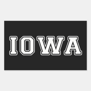 Iowa Rechthoekige Sticker