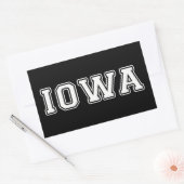 Iowa Rechthoekige Sticker (Envelop)
