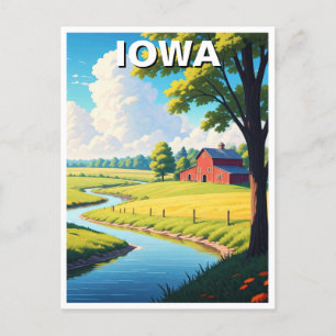 Iowa Red Barn Briefkaart